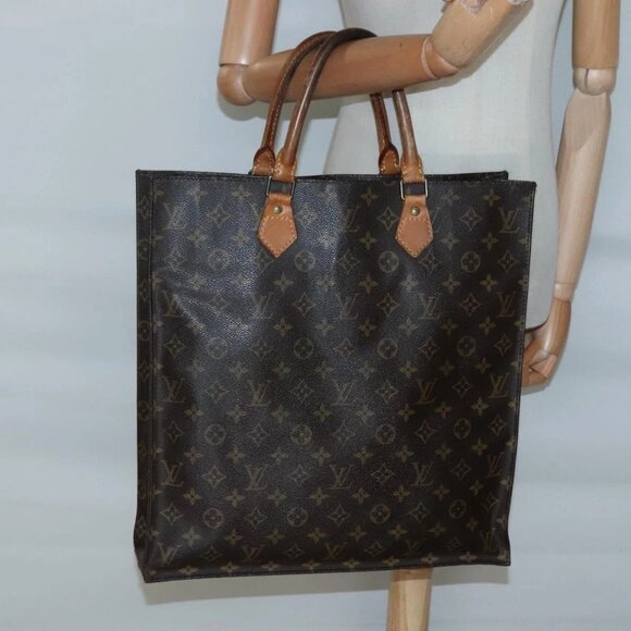 LOUIS VUITTON Monogram Sac Plat Hand Bag M51140 LV Auth 134426 - Picture 15 of 16